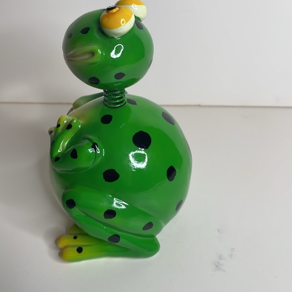 Vintage Exhart glossy bobble head wobbler frog - Picture 3 of 6